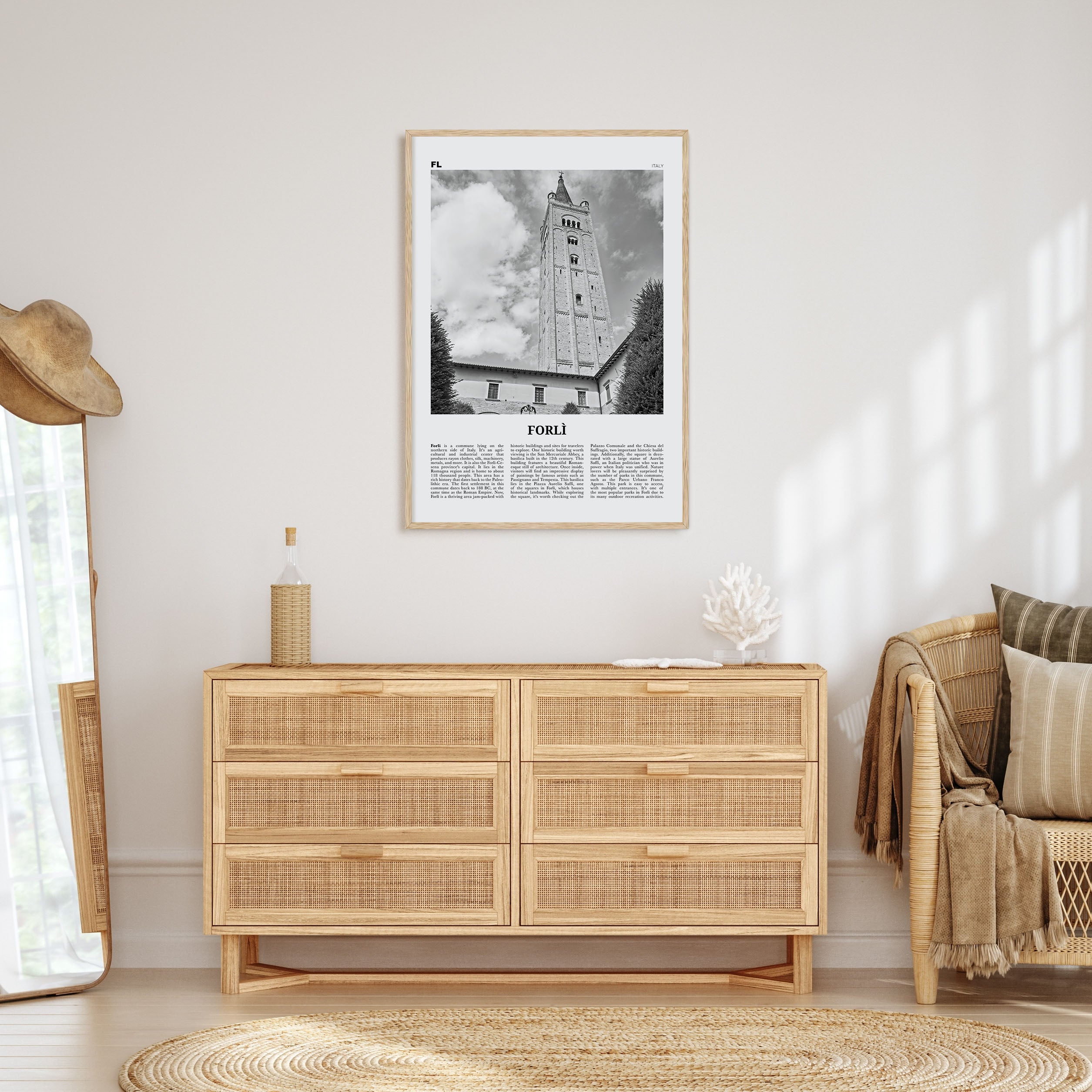 Forlì Travel B&W Poster