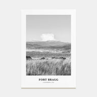 Fort Bragg Portrait B&W Poster