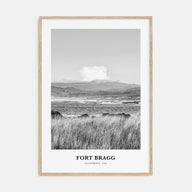 Fort Bragg Portrait B&W Poster