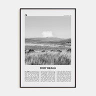 Fort Bragg Travel B&W Poster