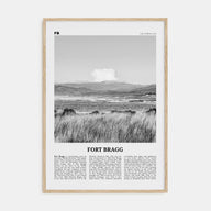 Fort Bragg Travel B&W Poster
