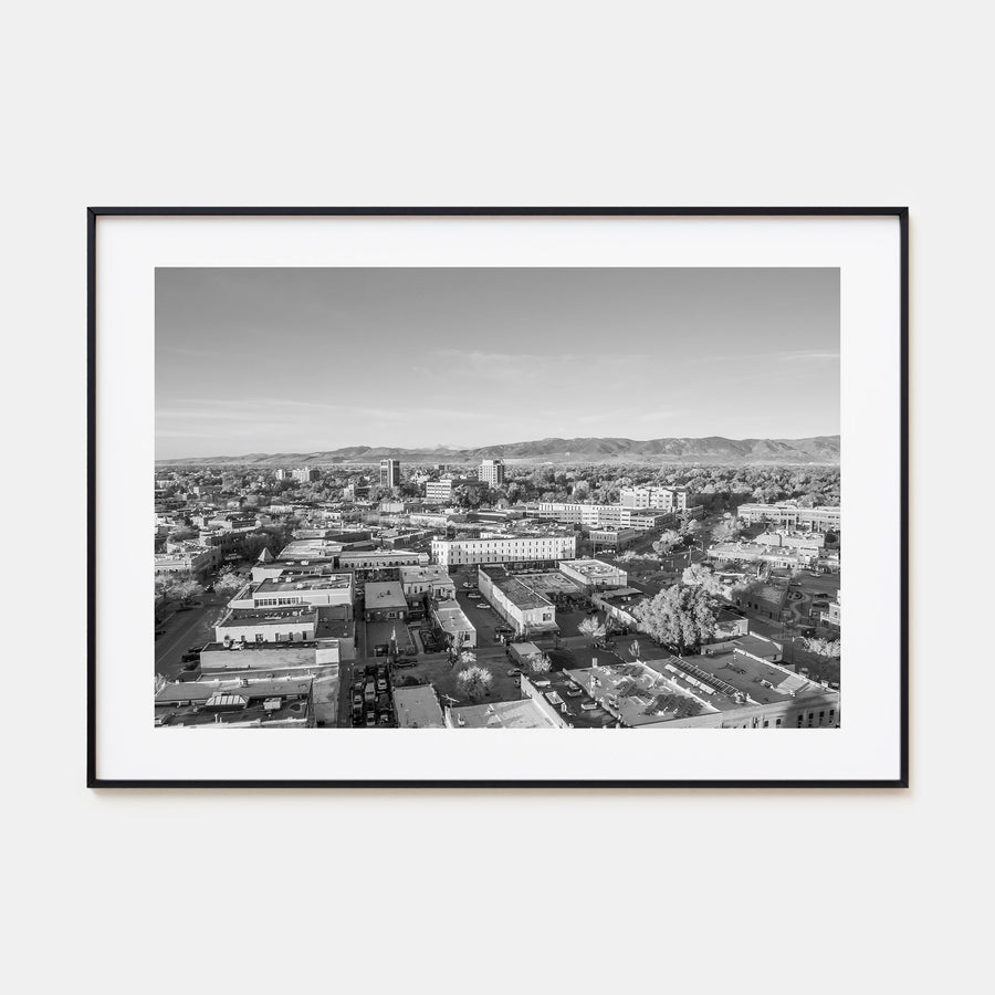 Fort Collins Landscape B&W Poster