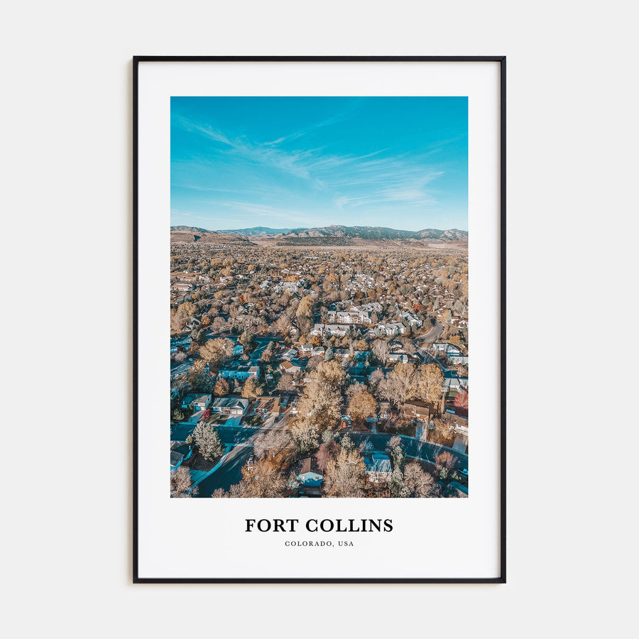 Fort Collins Portrait Color Poster