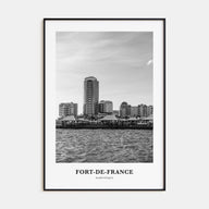 Fort-de-France Portrait B&W Poster