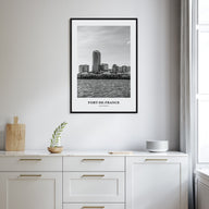Fort-de-France Portrait B&W Poster