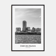 Fort-de-France Portrait B&W Poster