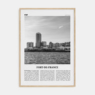 Fort-de-France Travel B&W Poster
