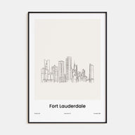 Fort Lauderdale Drawn Poster