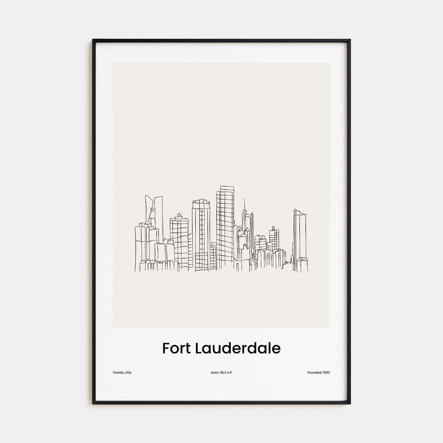 Fort Lauderdale Drawn Poster