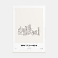 Fort Lauderdale Drawn Poster