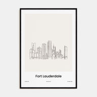 Fort Lauderdale Drawn Poster