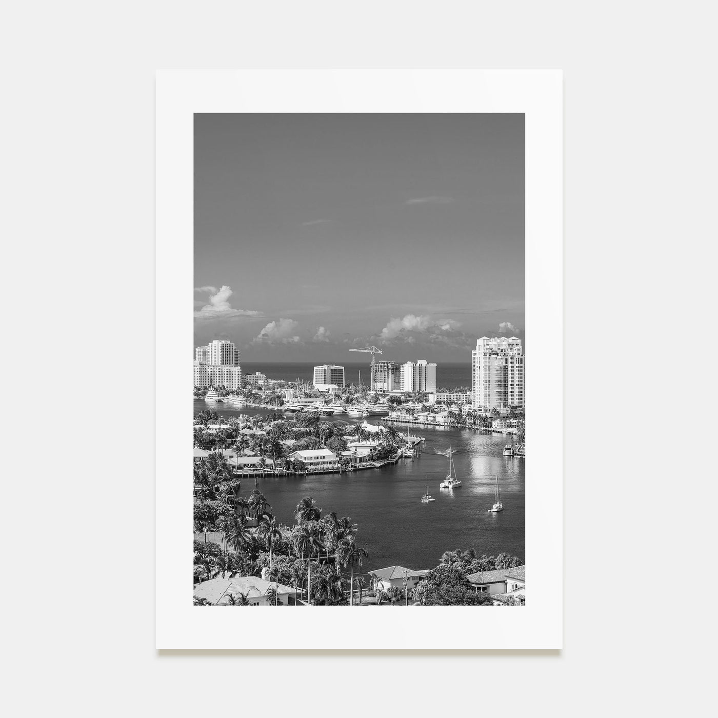 Fort Lauderdale Photo B&W No 1 Poster
