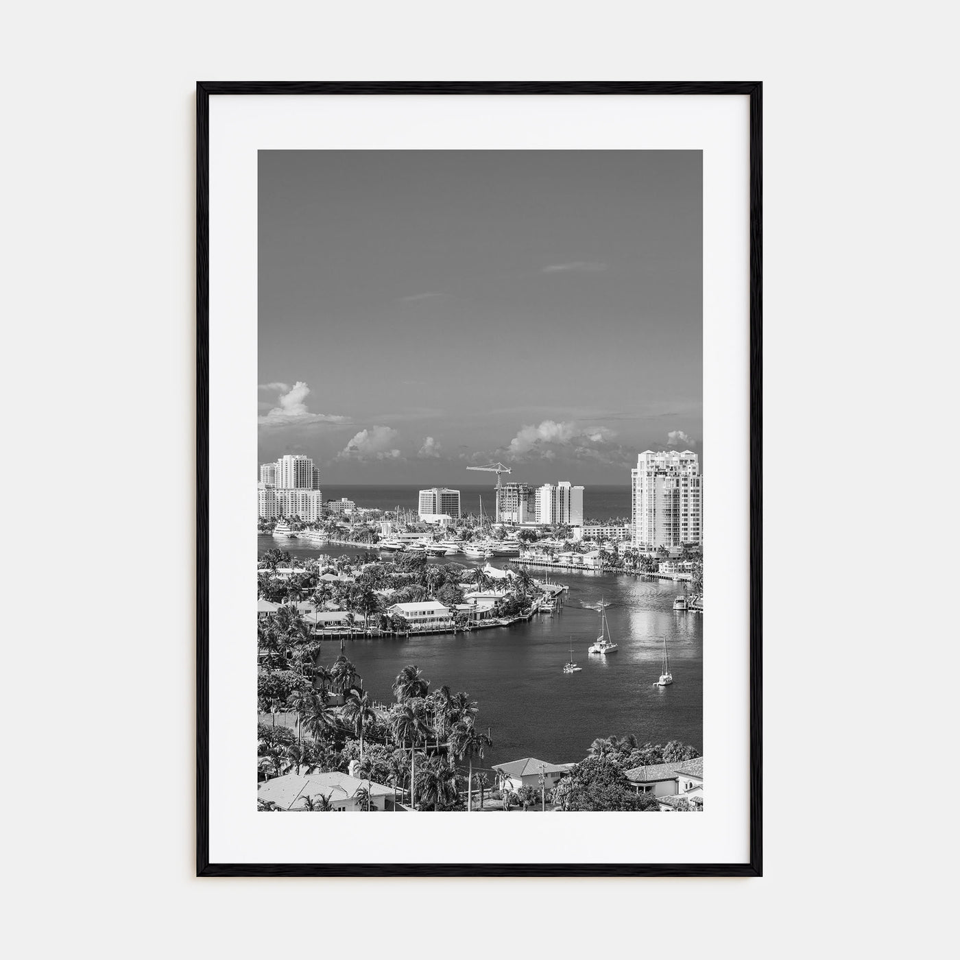 Fort Lauderdale Photo B&W No 1 Poster