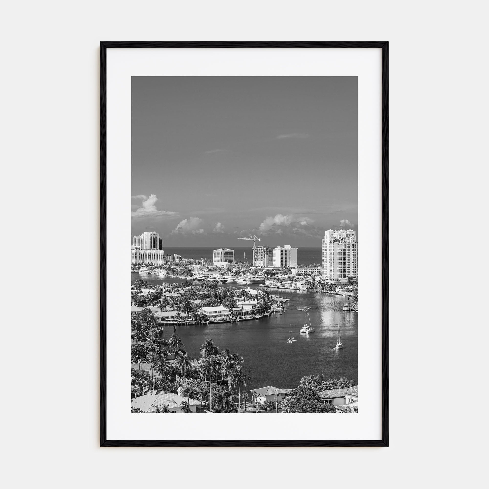 Fort Lauderdale Photo B&W No 1 Poster
