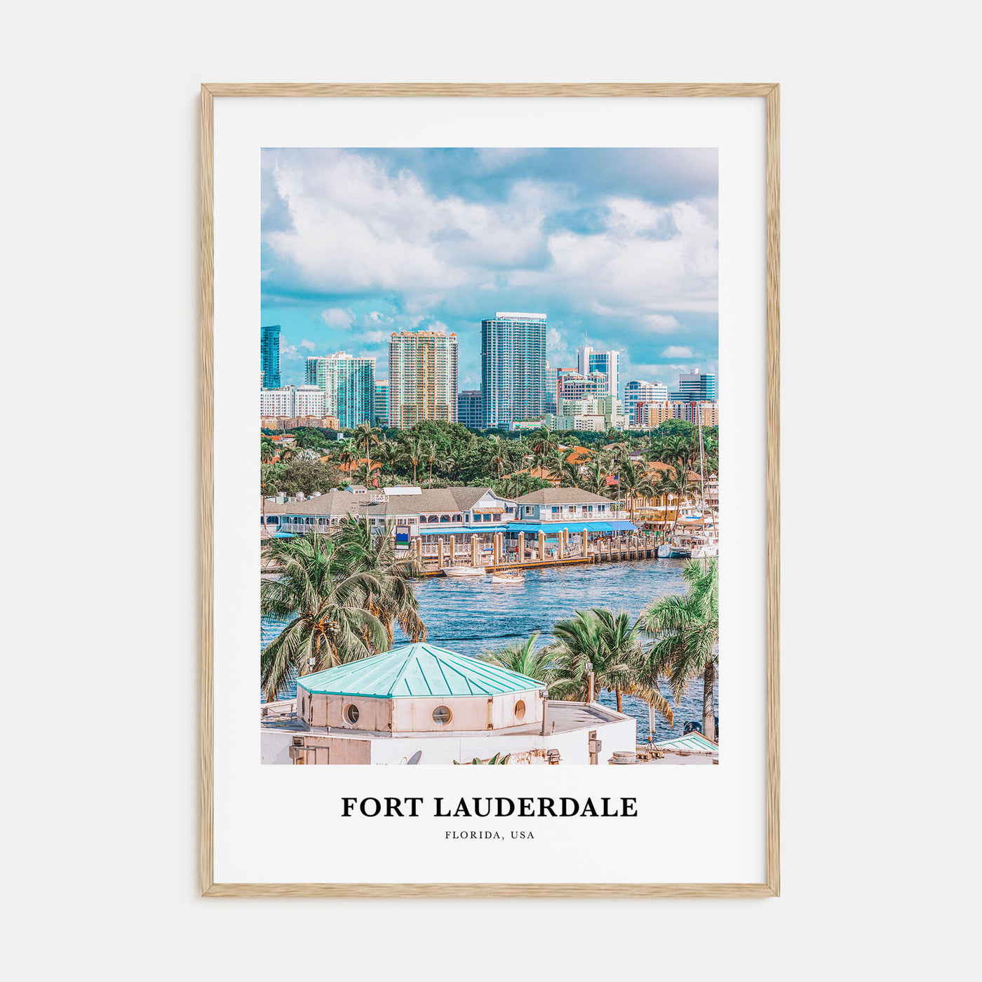 Fort Lauderdale Portrait Color Poster
