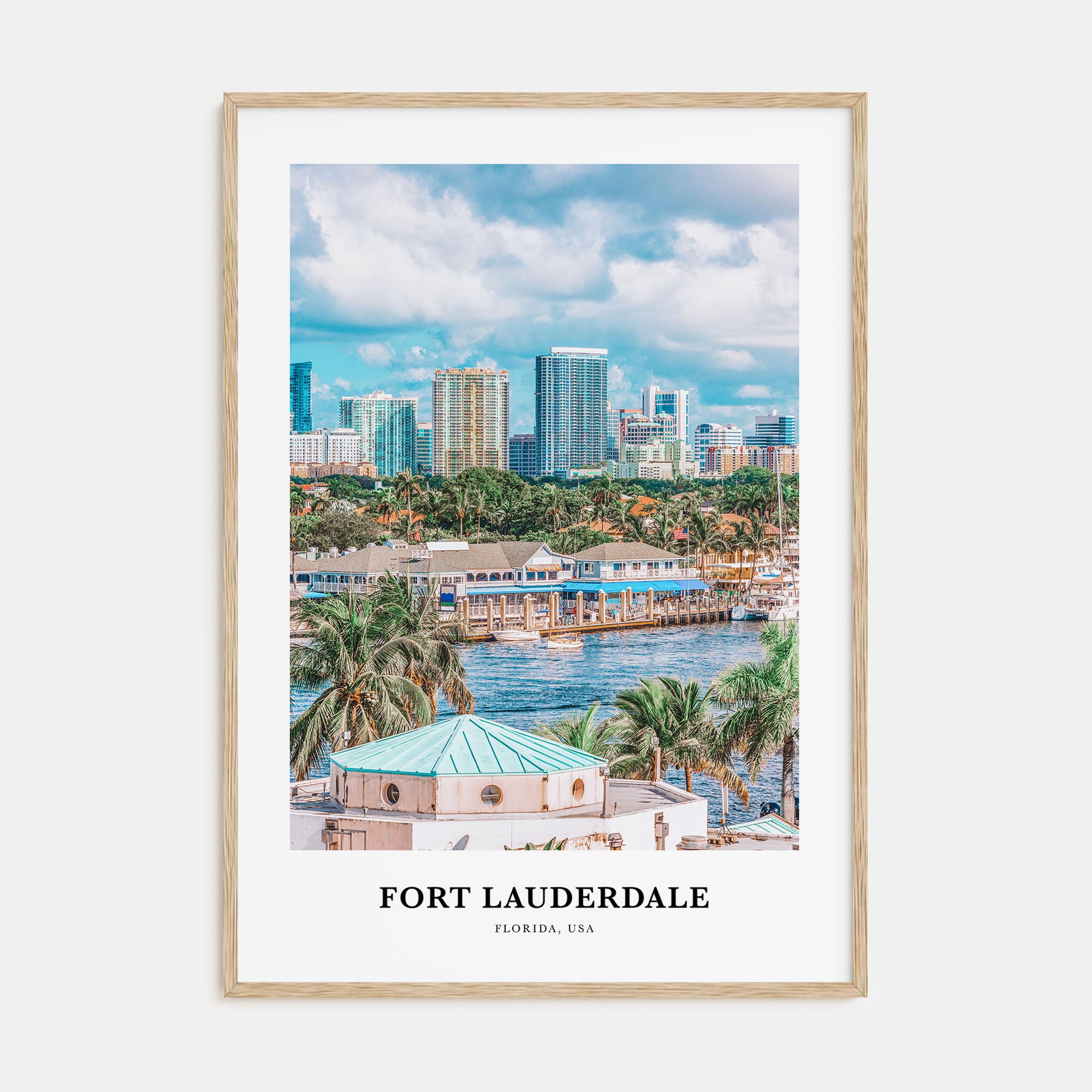 Fort Lauderdale Portrait Color Poster