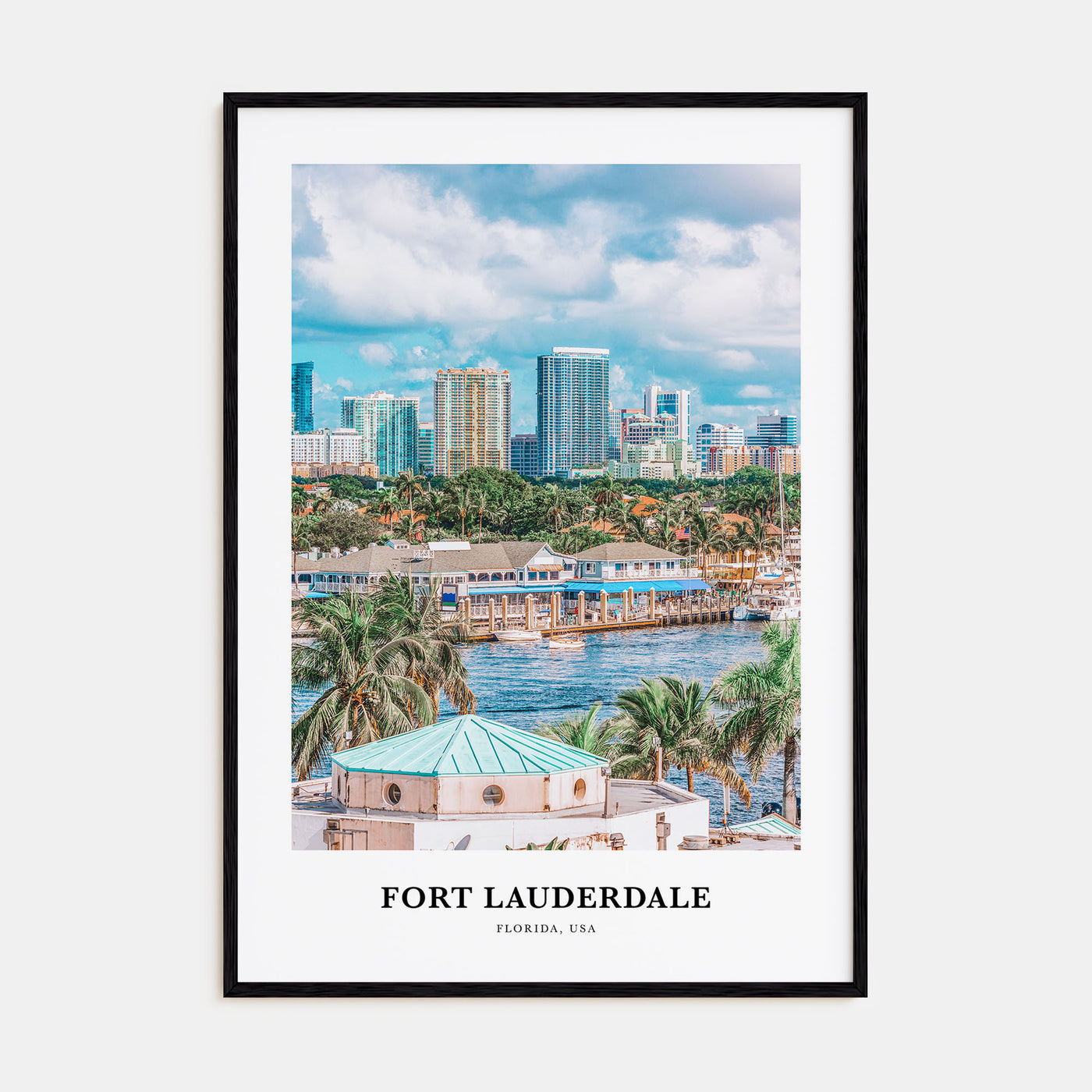 Fort Lauderdale Portrait Color Poster