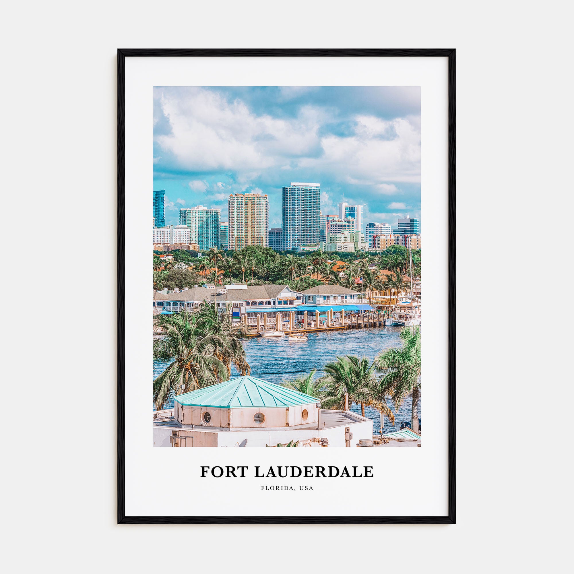 Fort Lauderdale Portrait Color Poster