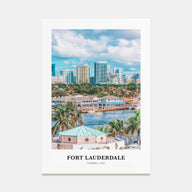Fort Lauderdale Portrait Color Poster