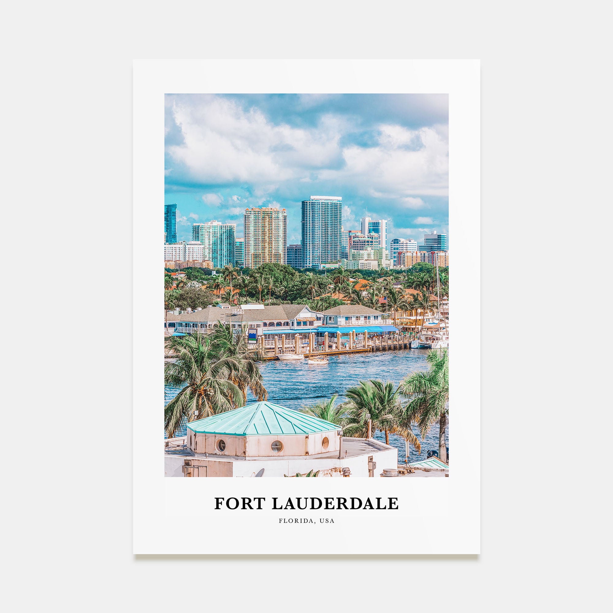 Fort Lauderdale Portrait Color Poster
