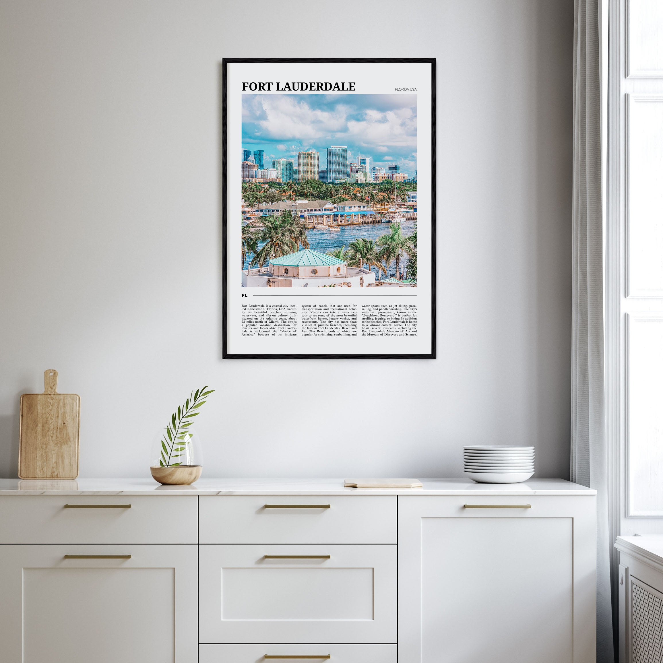 Fort Lauderdale Travel Color Poster