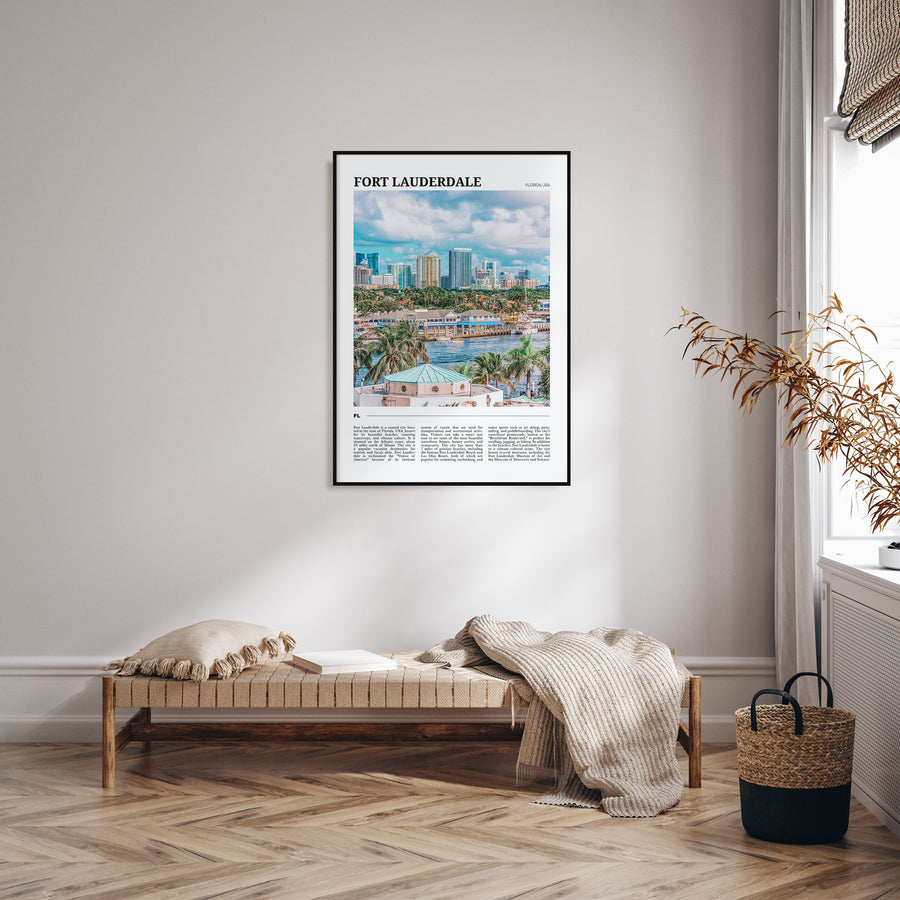 Fort Lauderdale Travel Color Poster