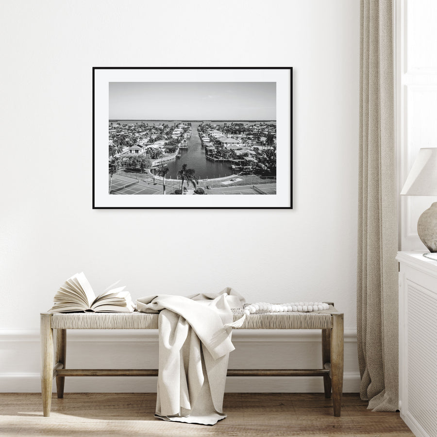 Fort Myers Landscape B&W Poster