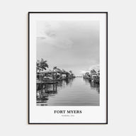Fort Myers Portrait B&W Poster