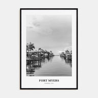 Fort Myers Portrait B&W Poster