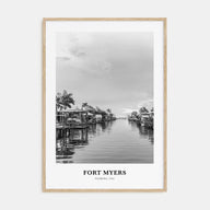 Fort Myers Portrait B&W Poster