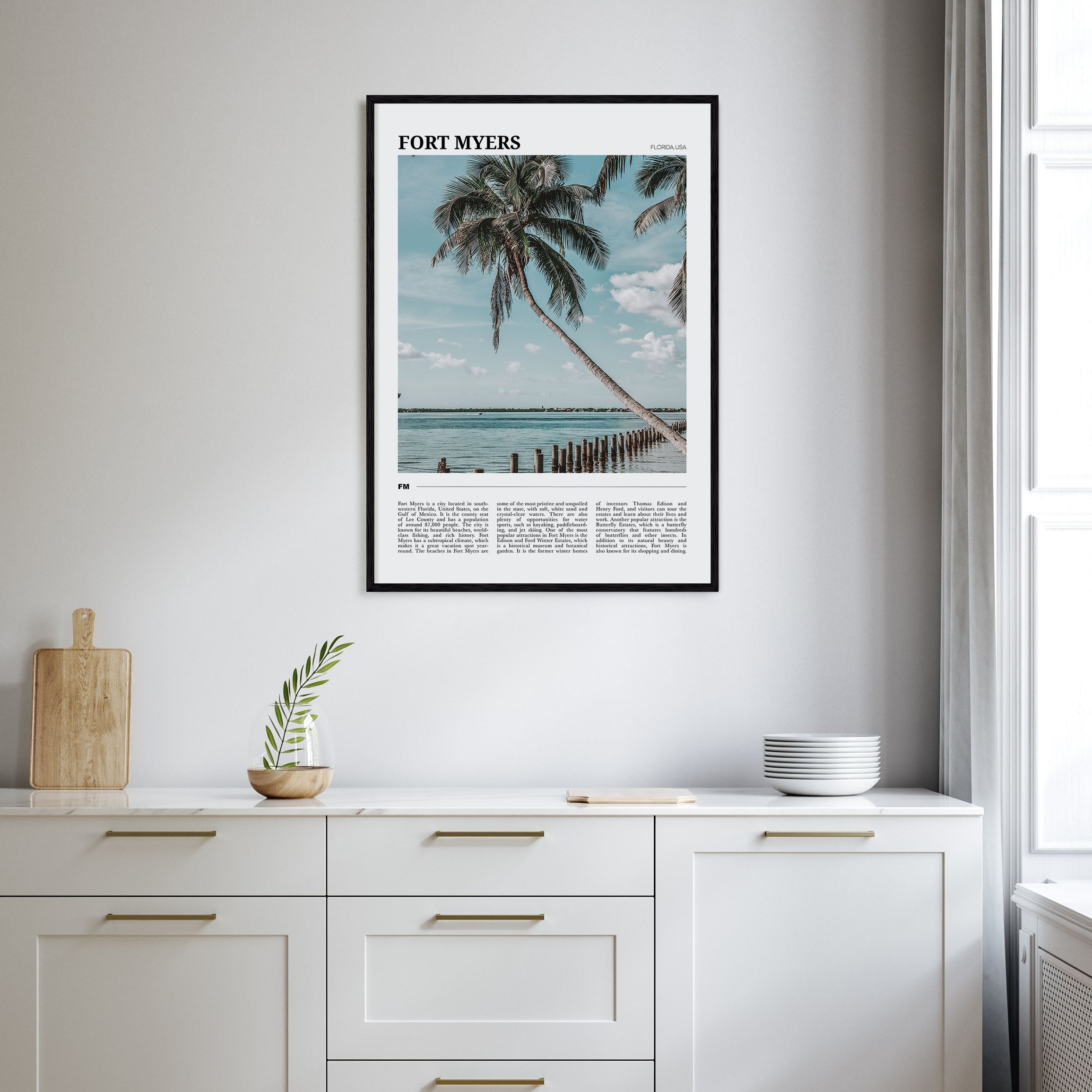Fort Myers Travel Color Poster