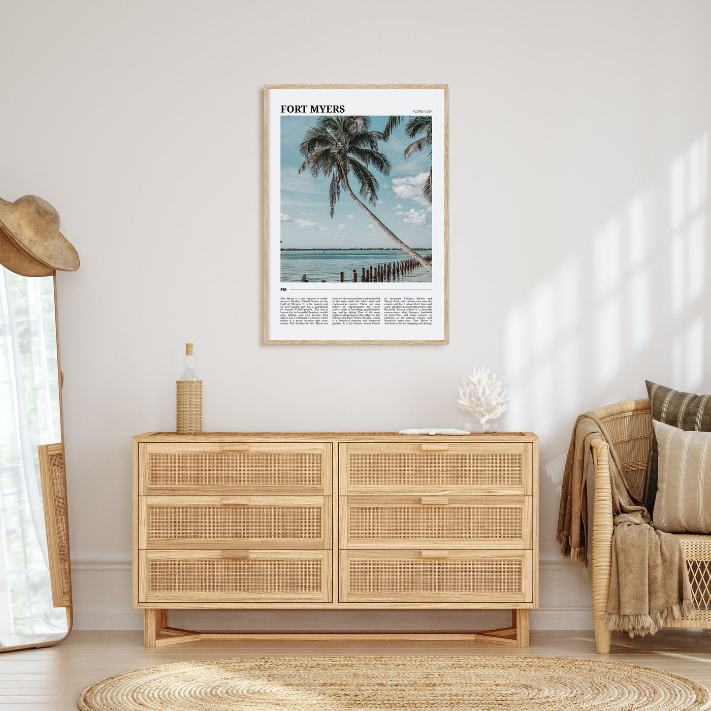 Fort Myers Travel Color Poster