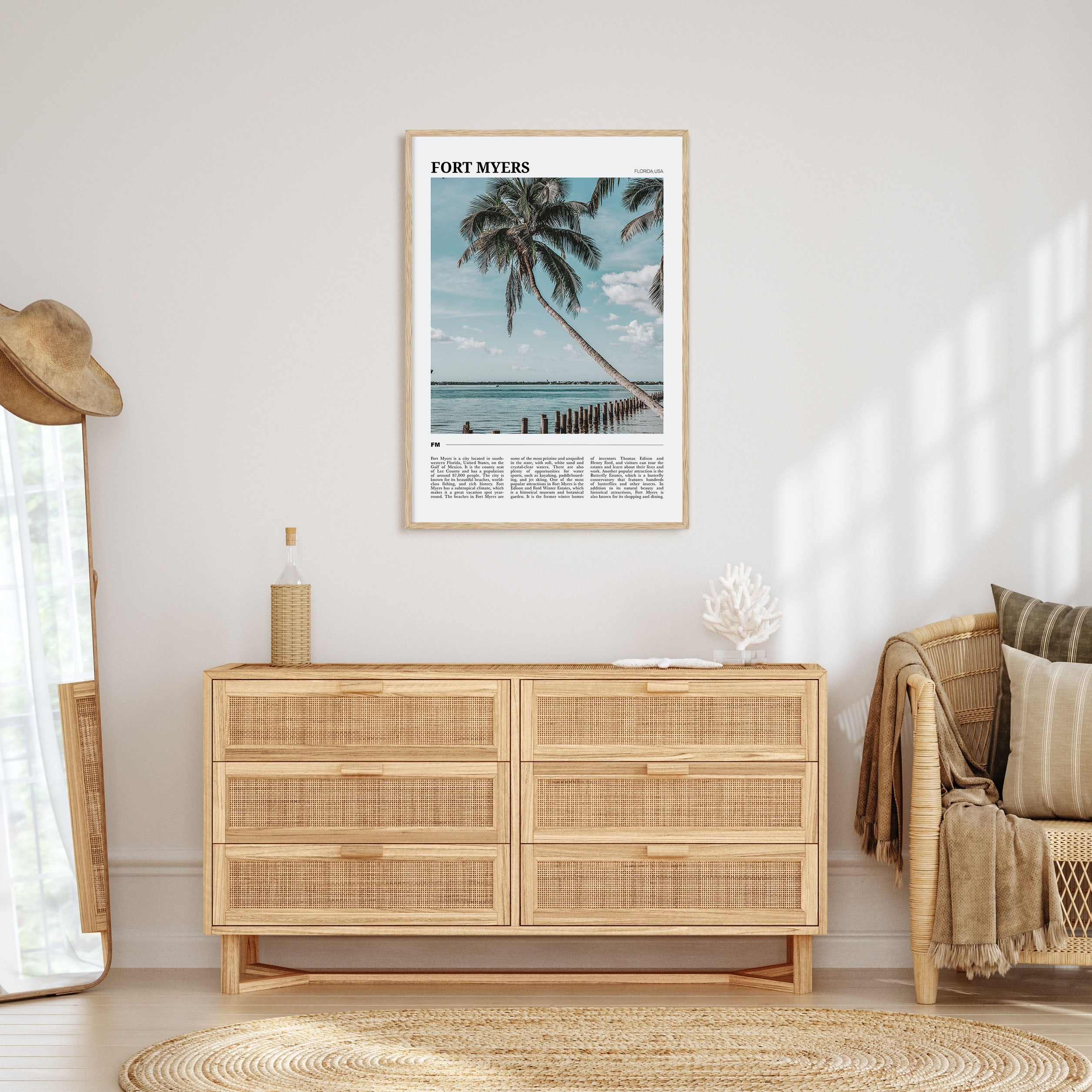 Fort Myers Travel Color Poster