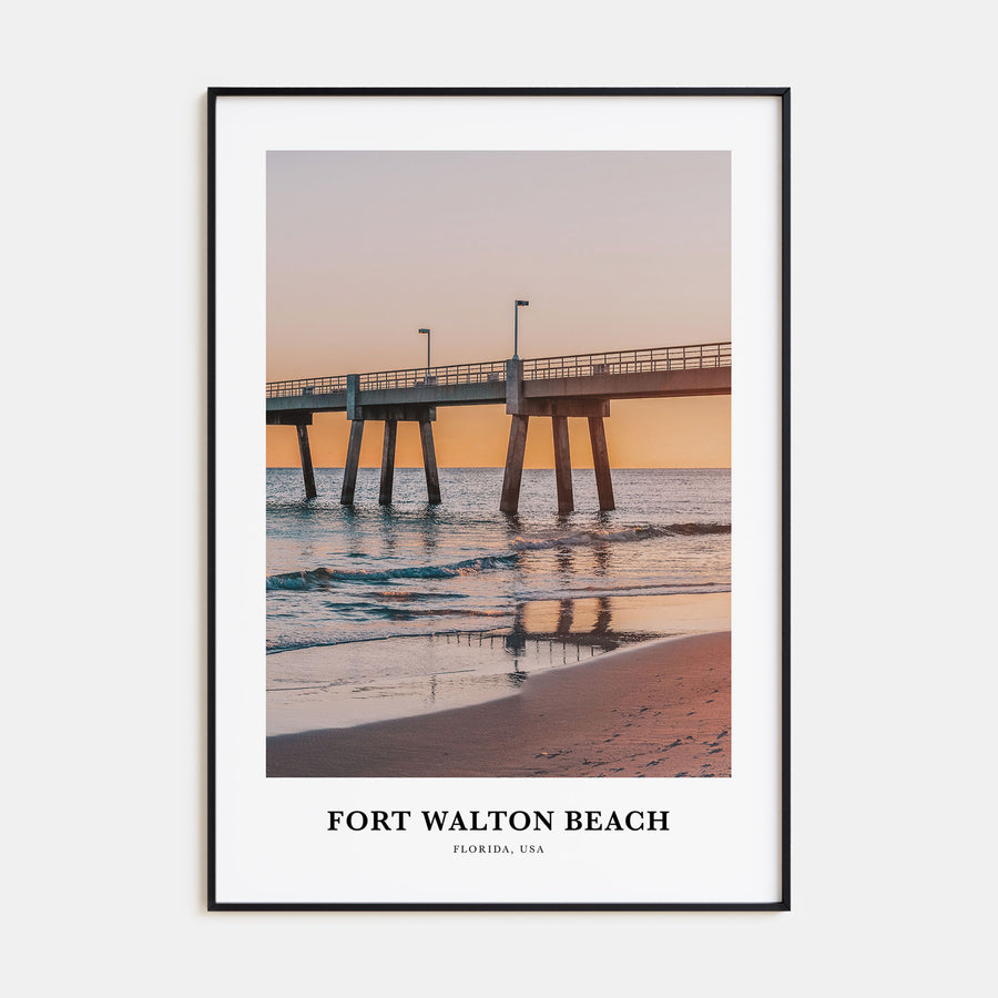 Fort Walton Beach Portrait Color Poster