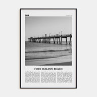 Fort Walton Beach Travel B&W No 1 Poster