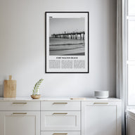 Fort Walton Beach Travel B&W No 1 Poster
