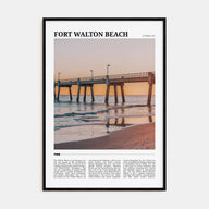 Fort Walton Beach Travel Color Poster