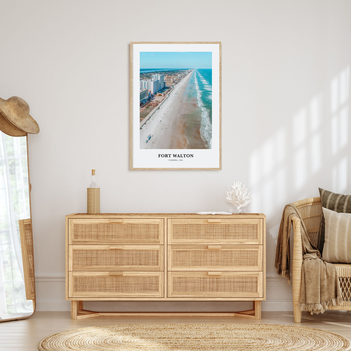 Fort Walton Portrait Color Poster