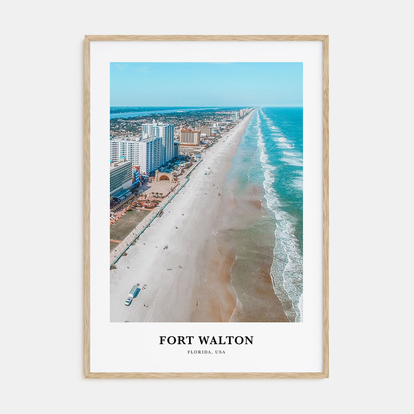 Fort Walton Portrait Color Poster