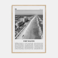 Fort Walton Travel B&W No 1 Poster