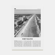 Fort Walton Travel B&W No 1 Poster