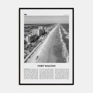 Fort Walton Travel B&W No 1 Poster