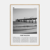Fort Walton Travel B&W No 2 Poster