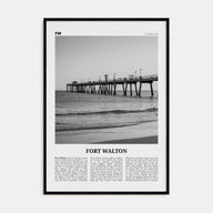 Fort Walton Travel B&W No 2 Poster