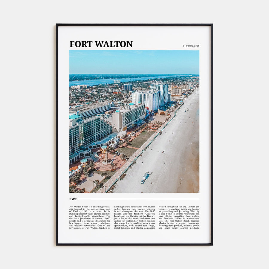 Fort Walton Travel Color Poster