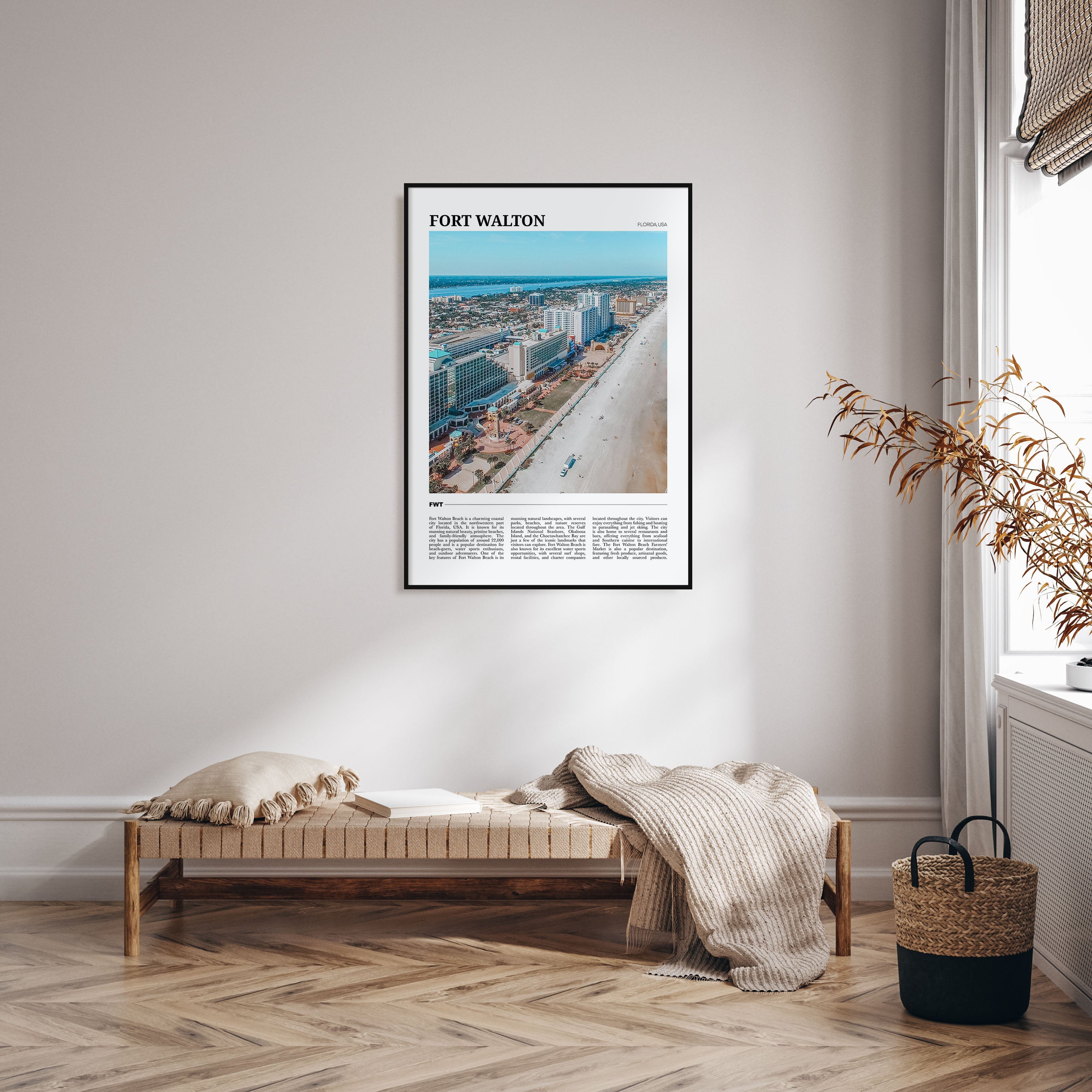 Fort Walton Travel Color Poster
