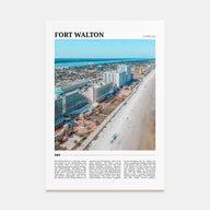 Fort Walton Travel Color Poster