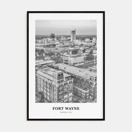 Fort Wayne Portrait B&W No 1 Poster