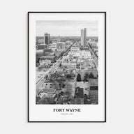 Fort Wayne Portrait B&W No 2 Poster