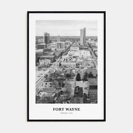 Fort Wayne Portrait B&W No 2 Poster
